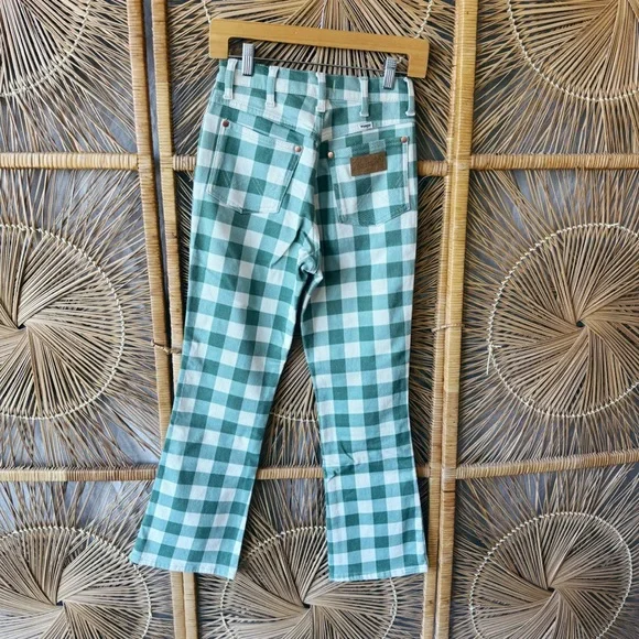 Wrangler Wrock Gingham Flare Pant SZ: 25W NWOT - Picture 10 of 12